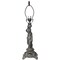 Poseidon Metal Lamp Base, Dark Bronze Finish With Gold Highlights, Nicely Weighted, 21" Tall